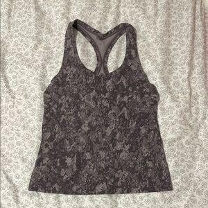 Lululemon Gray Patterned Tank Top